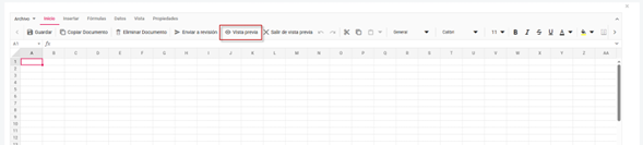 Documentación – Botón de vista previa en el editor de hojas de cálculo.1