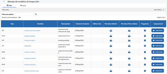 Inspecciones – Nueva gestión de las inspecciones2