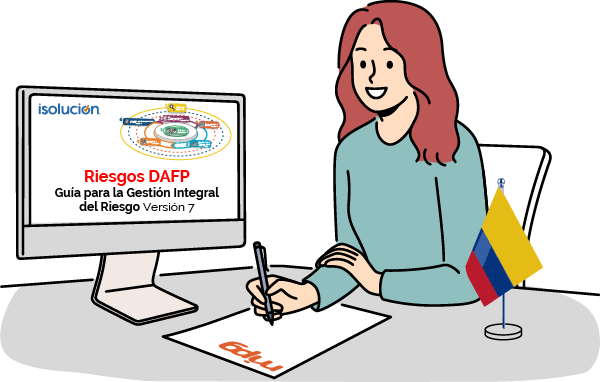 Riesgos DAFP imagen mujer bandera 1