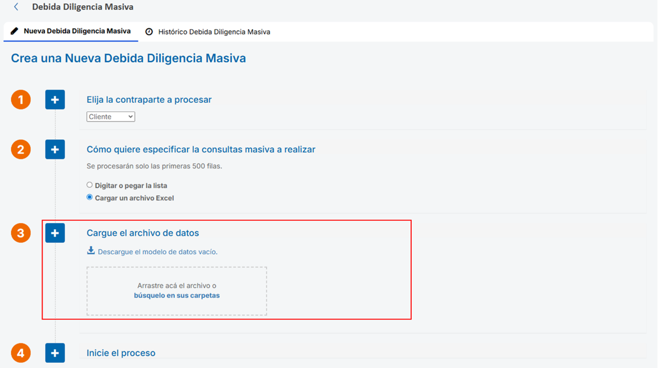 SARLAFT – Debidas Diligencias Masivas7