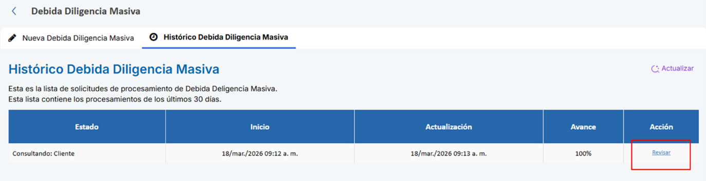 SARLAFT – Debidas Diligencias Masivas9