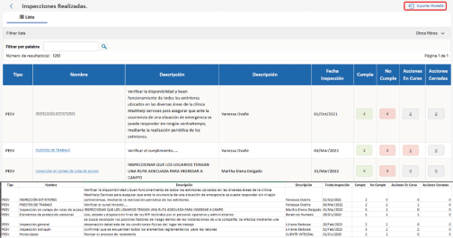 Inspecciones – Exportar las inspecciones realizadas en Excel1 ajuste