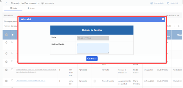 Agregar controles de cambios al inactivar documentos2 Agregar controles de cambios al inactivar documentos2